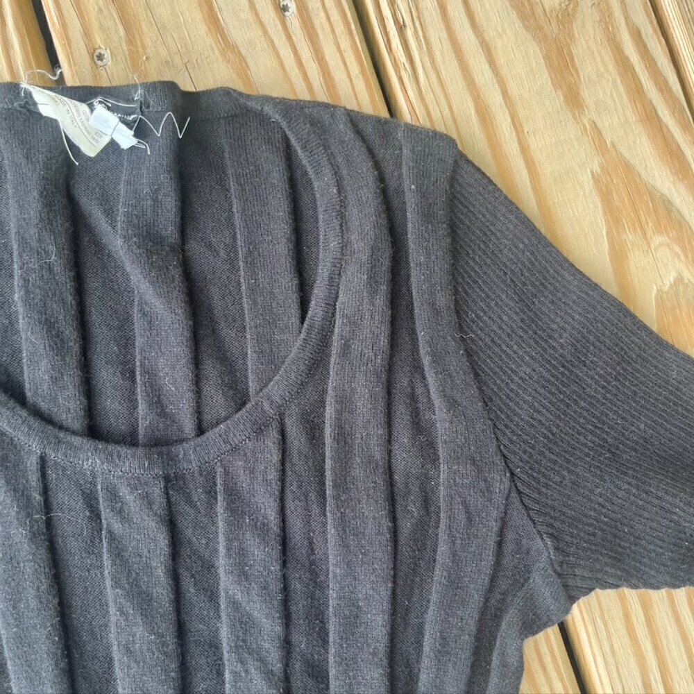 ** Salvatore Ferragamo cashmere cotton black sweater Medium - Picture 5 of 9